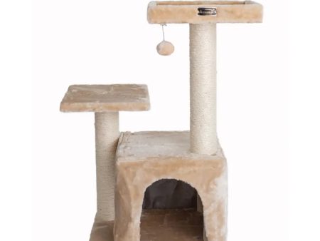 Armarkat Real Wood Classic Cat Tree A3207, 32-Inch Beige For Sale