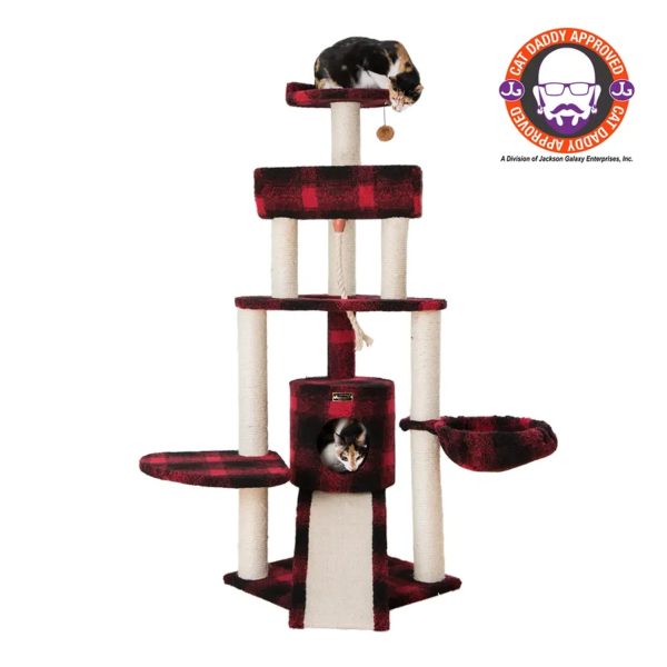 Armarkat Real Wood Spacious Thick Fur Cat Tower W Lounge Online