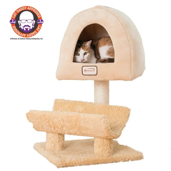 Armarkat X3007 Cat Condo, Real Wood Cat Scratching Post Sale