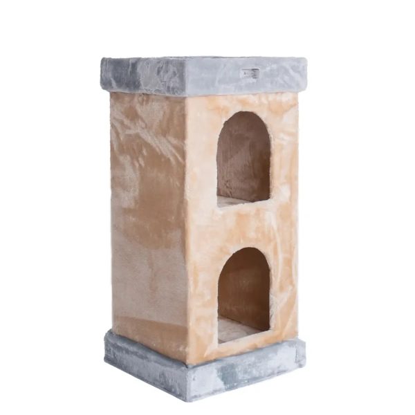 Armarkat Real Wood Double Condo Cat House With Carpet Fashion