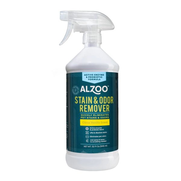 ALZOO Enzyme Stain & Odor Remover Citrus Vanilla, 16oz Online