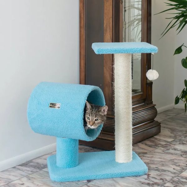 Armarkat Sky Blue 25  Cat Tree, Real Wood Scratcher for Cats For Discount