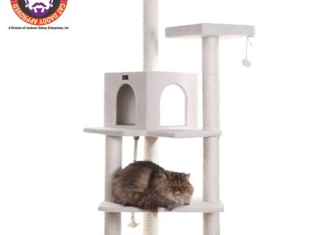 Armarkat Ivory 57  High Cat tree, Fleece Covered Cat Climber Sale