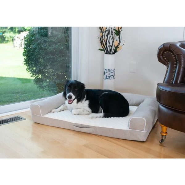 Armarkat D07B Medium Bolstered Pet Bed Cushion W Memory Foam For Cheap