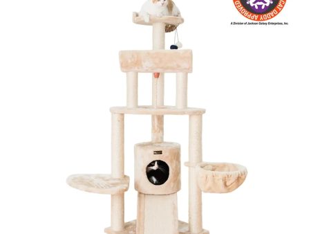 Armarkat Real Wood Spacious Thick Fur Cat Tower W Lounge Online