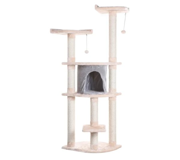 Armarkat 64  Real Wood Cat Tree W Sractch Sisal Post For Discount