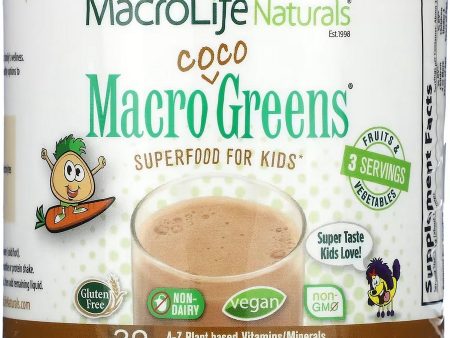 MacroLife Naturals, Macro Coco Greens Superfood for Kids, 7.1 oz Fashion