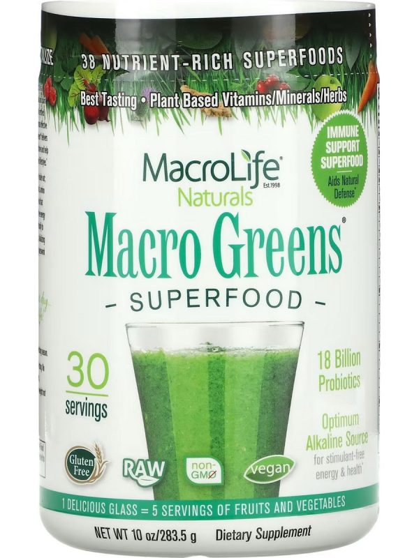 MacroLife Naturals, Macro Greens Superfood, 10 oz Fashion