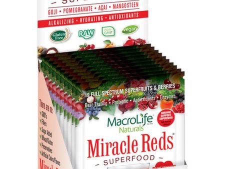 MacroLife Naturals, Miracle Reds Superfood, 12 Packets, 112.8 g For Cheap