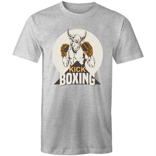 Men s Kick Boxing  Bull T-shirt Sale