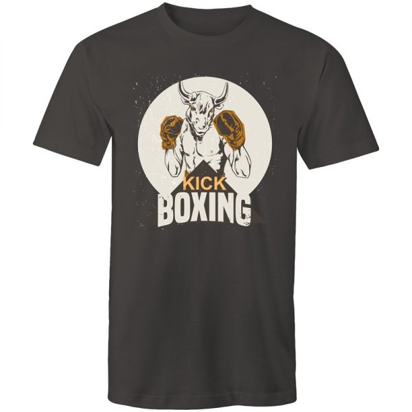 Men s Kick Boxing  Bull T-shirt Sale