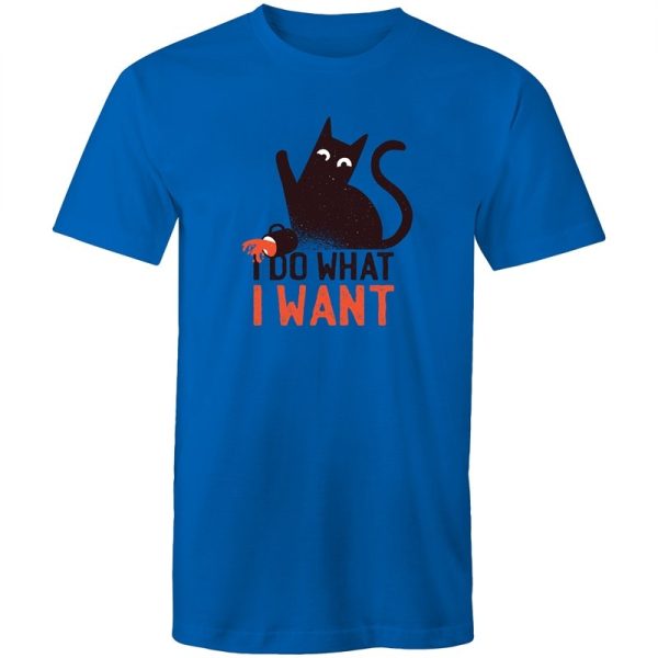 Men s Funny I Do What I Want Cat T-shirt Hot on Sale