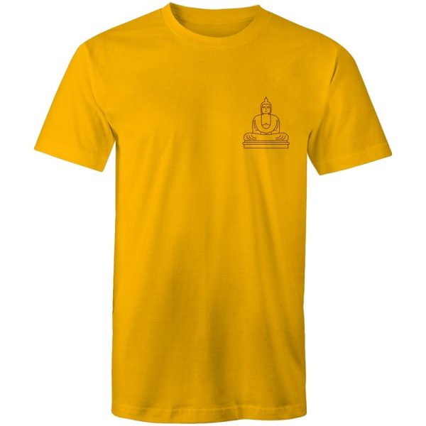 Men s Meditating Buddha Pocket T-shirt Hot on Sale