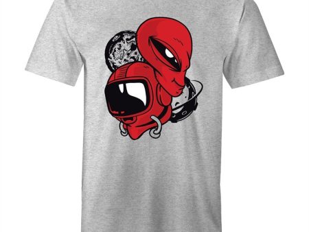 Men s Red Alien Space T-shirt Online Hot Sale