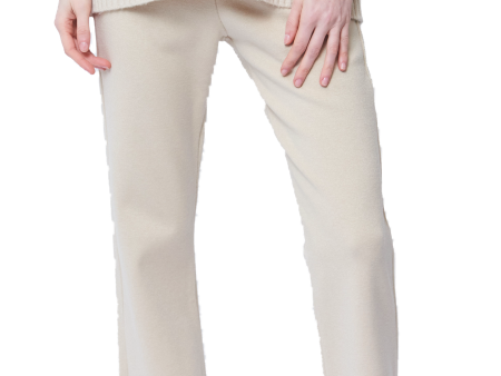 Monique Milano-Knit Boot Leg  Pants - Beige Sale