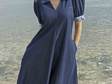 Montauk Trapeze Denim Dress on Sale