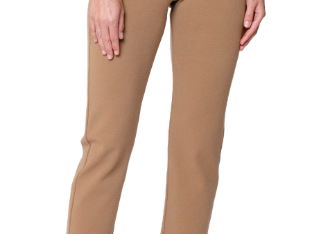 Alice Milano-Knit Slim Leg Pants - Mocha Online now