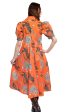 Montauk Dress - Rust With Big Cats For Sale