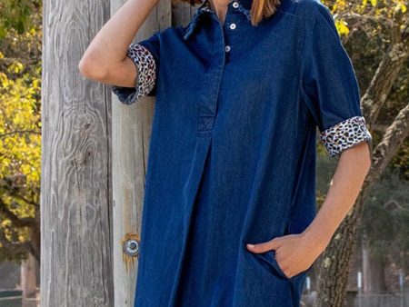 Hyannis Denim Dress Hot on Sale