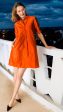 Chatham Silk Dress - Orange For Cheap