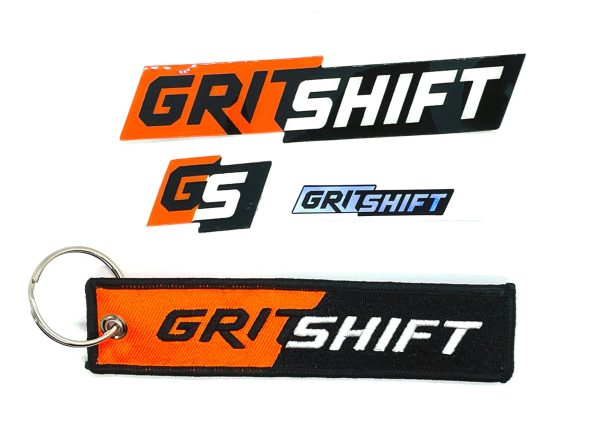 GritShift Keychain and Sticker Pack For Discount