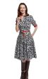 Mrs Maisel Dress - Black And White Zebra Print Fashion