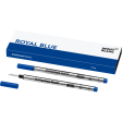 Royal Blue 2x1 M Rollerball Pen Refill Supply