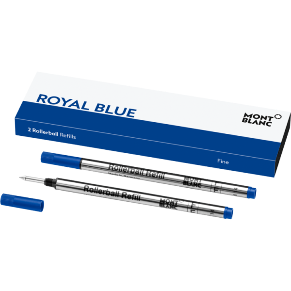 Royal Blue 2x1 M Rollerball Pen Refill Supply