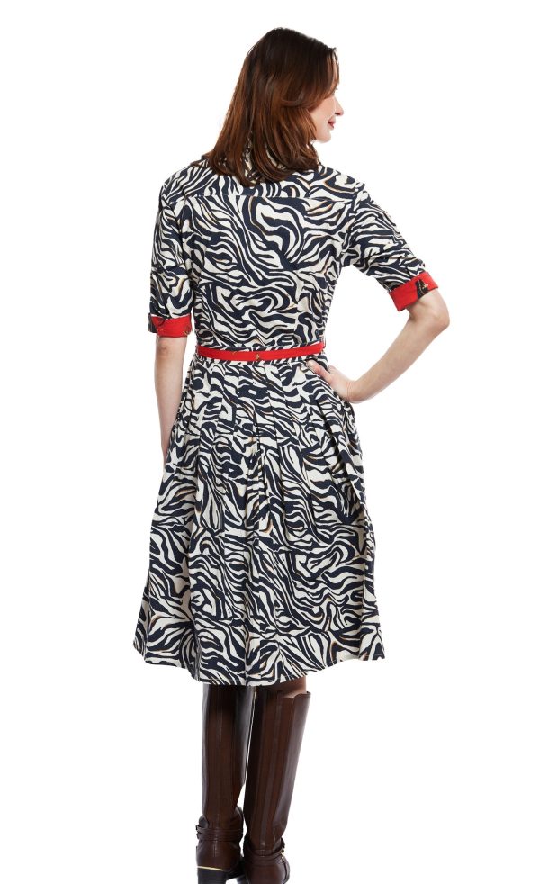 Mrs Maisel Dress - Black And White Zebra Print Fashion