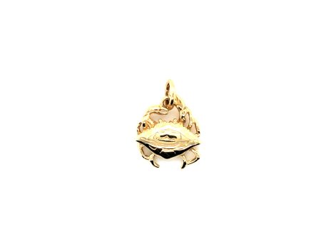 14k Gold Crab Pendant Online Hot Sale