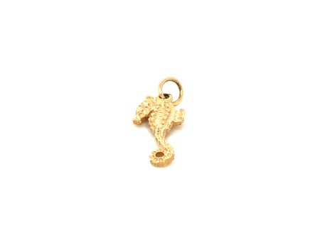 14k Gold Seahorse Pendant Online Hot Sale