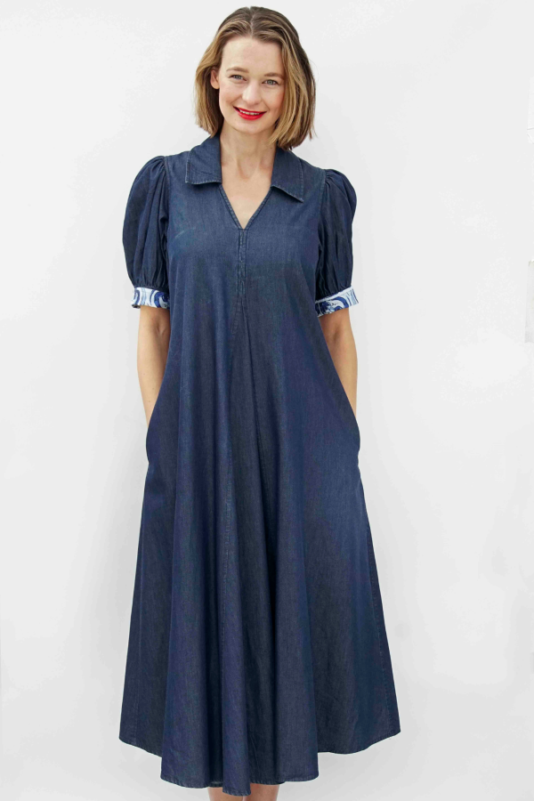 Montauk Trapeze Denim Dress on Sale