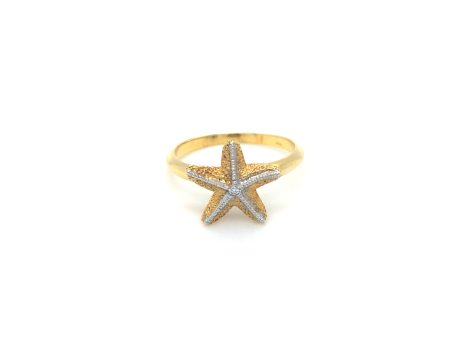 14k Gold Starfish Ring Supply