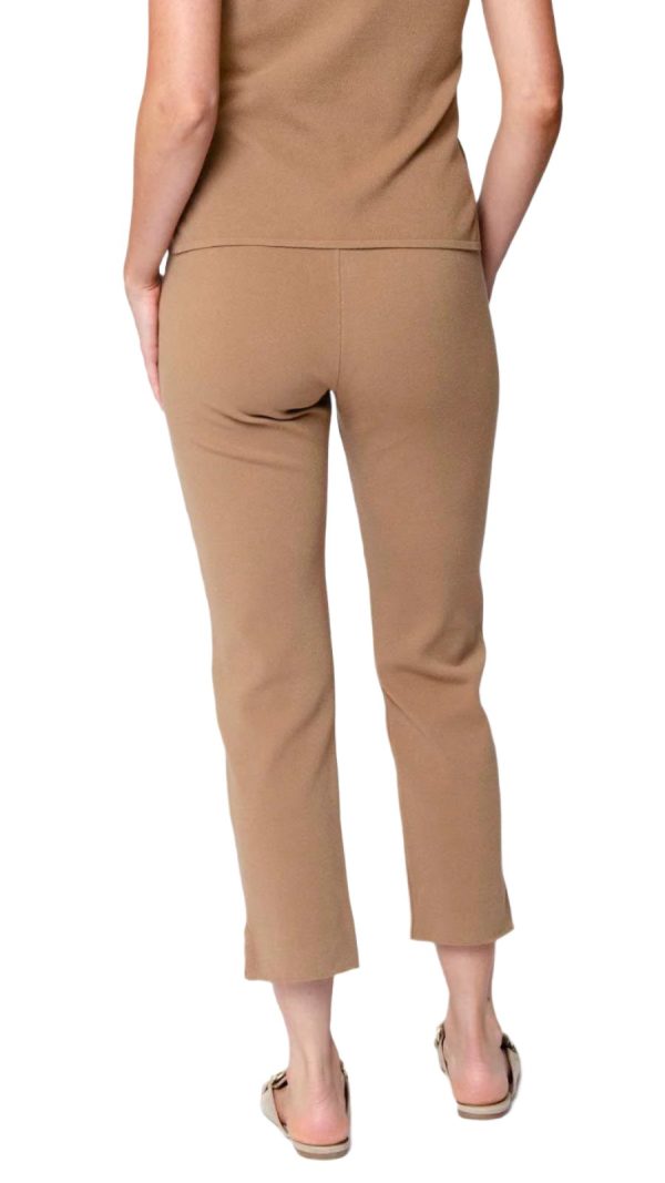 Alice Milano-Knit Slim Leg Pants - Mocha Online now