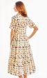 Palm Desert Long Dress - Neutral Butterflies Cotton Voile For Discount