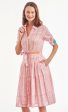 Mrs Maisel Dress - Pink Geometric Print Online Hot Sale