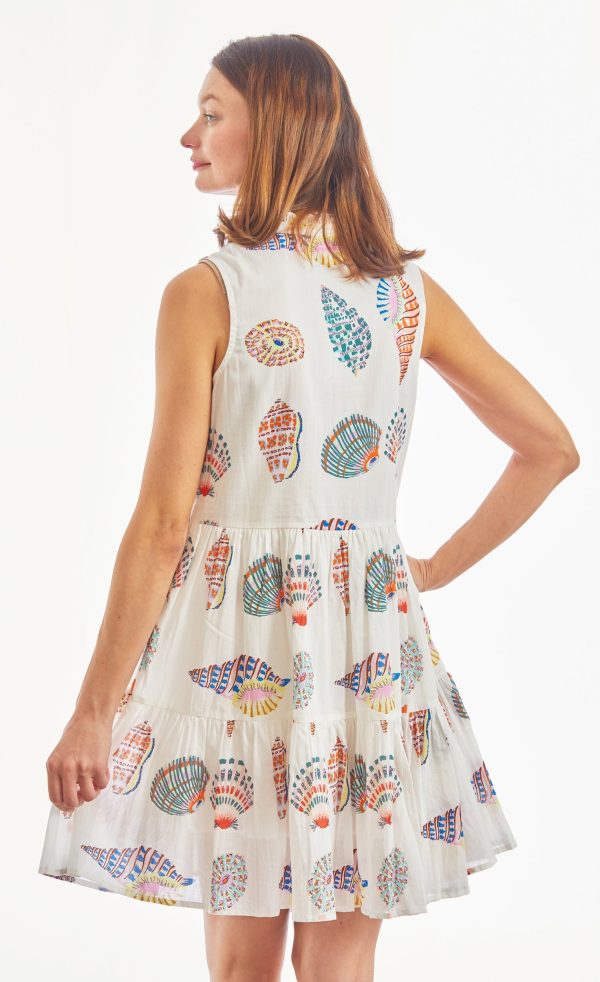 Essex Sleeveless Beachy Dress - Seashell Print Supply