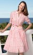 Mrs Maisel Dress - Pink Geometric Print Online Hot Sale