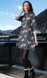 Sag Harbor Dress - Black Ground With Sleeping Cheetahs In The Trees For Cheap