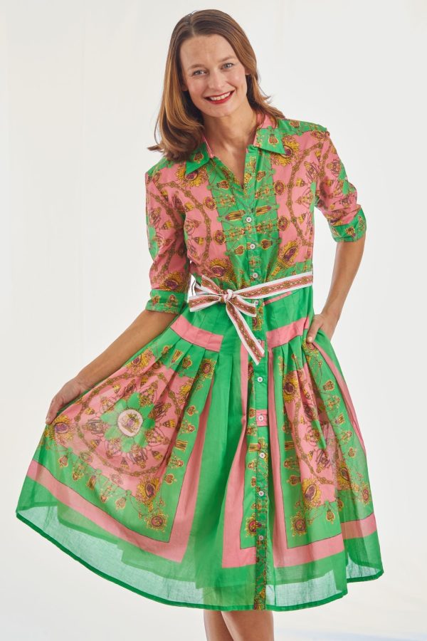 Mrs Maisel Dress - Pink Green Gold Engineered For Sale