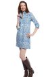 Sag Harbor Dress - Blue Kilim Print Supply