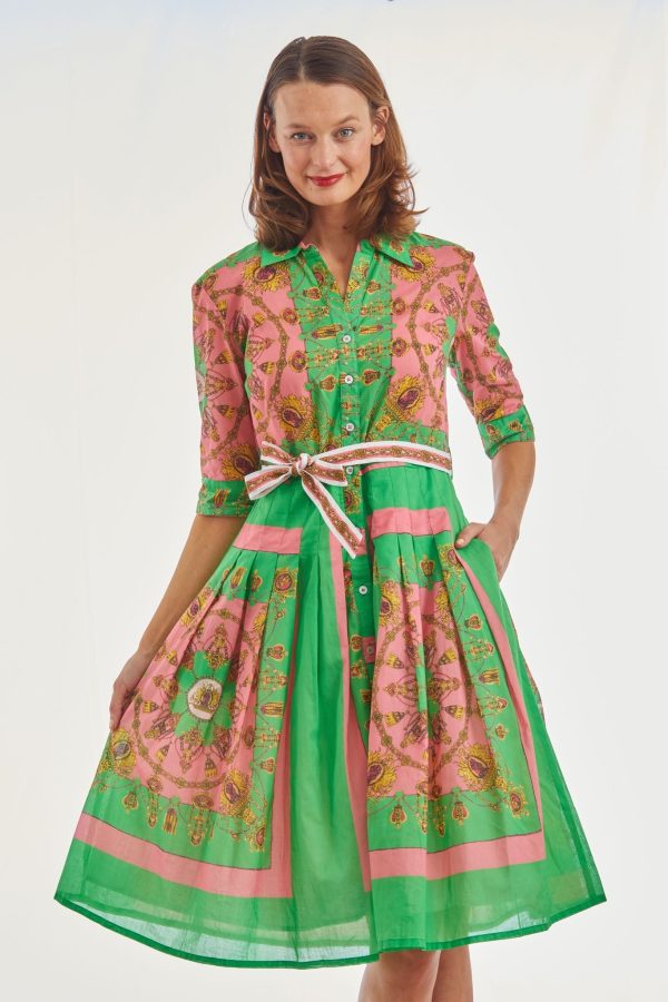 Mrs Maisel Dress - Pink Green Gold Engineered For Sale