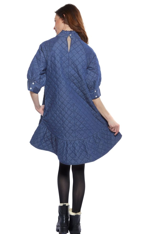 St. Tropez Softly Quilted Denim Dress Sale