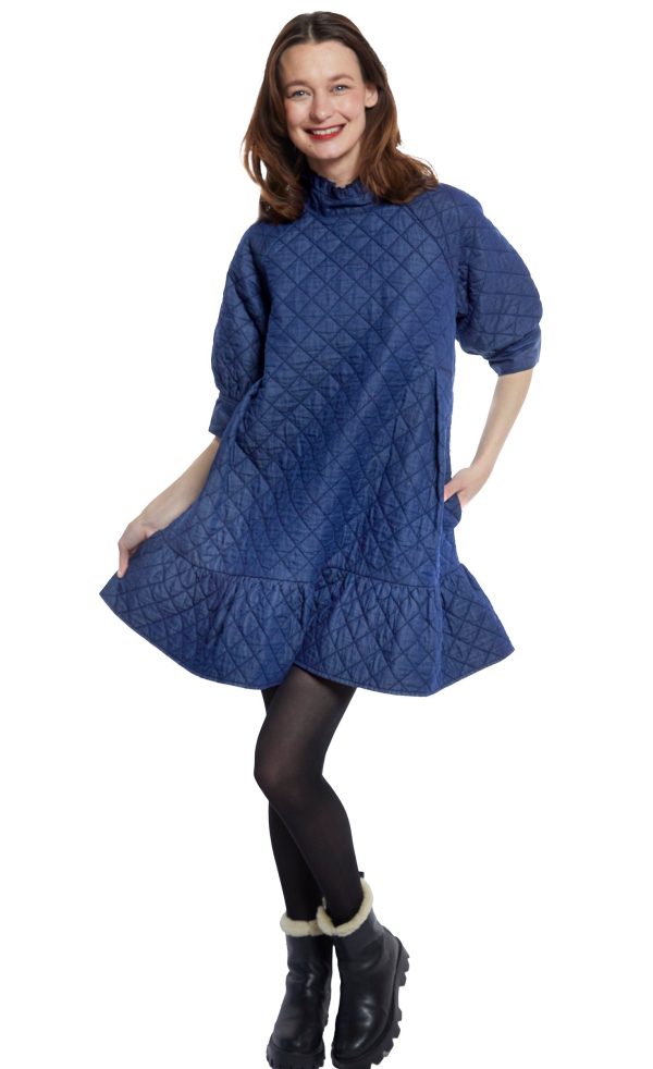 St. Tropez Softly Quilted Denim Dress Sale